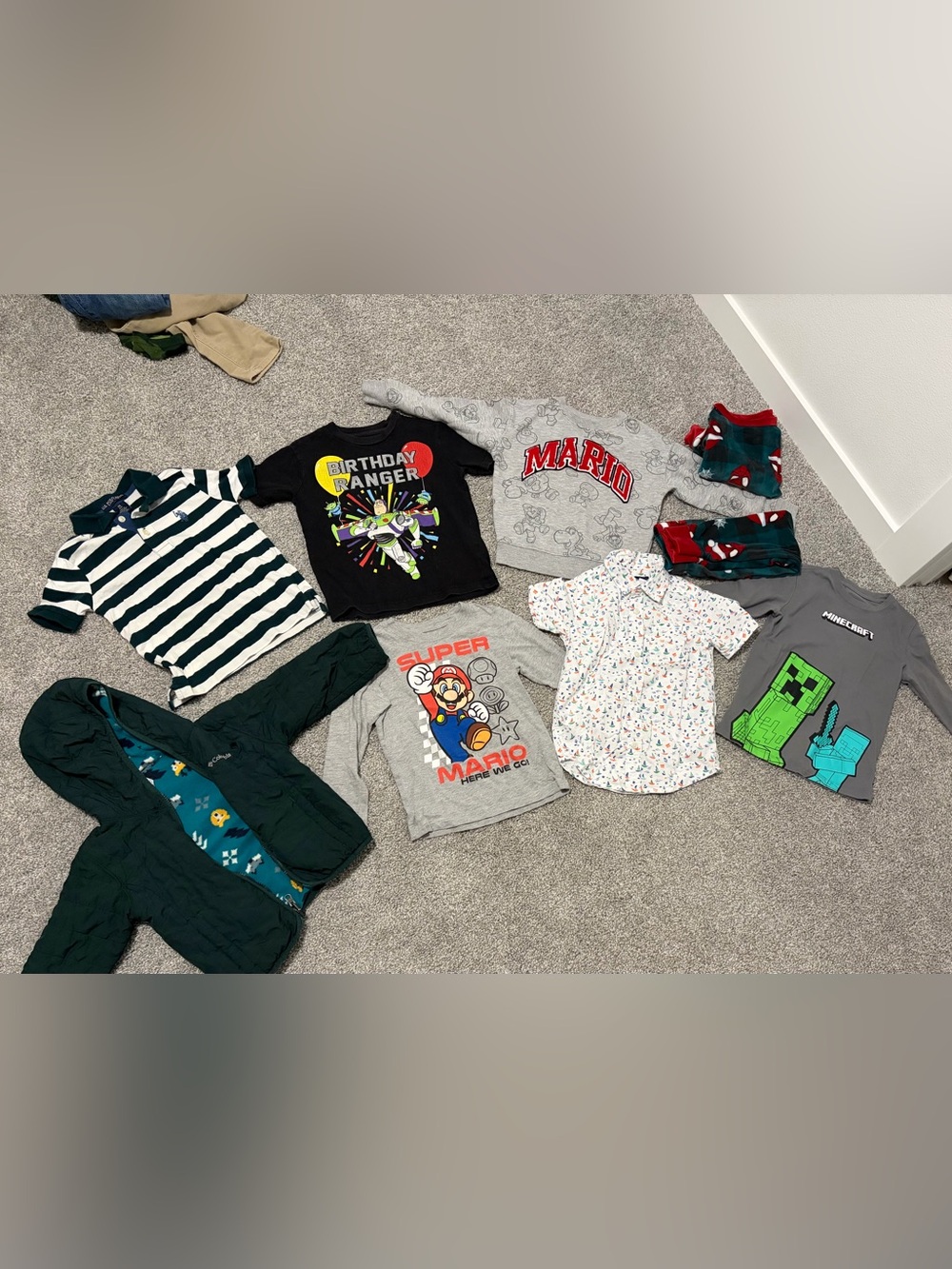 Boys Toddler Size 4T 4/5 Clothes Lot Columbia Jacket Shirts PJs Spider-Man